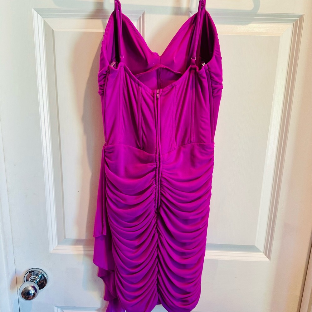 Papermoon Fuchsia Mini Dress - Picture 2 of 3